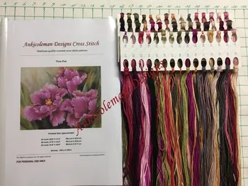 Peoniju Ziedi Kolekciju, Skaitot Cross Stitch Komplekti - dari pats Roku darbs, Rokdarbi Izšūšanai 14 ct Cross Stitch Krāsu Komplekti