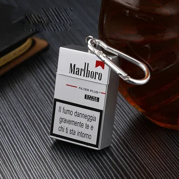 Personalizētu Noslēgtā Metāla Pārnēsājamo pelnu trauku Vilkt Mini Mobilo pelnu trauku Ar Vāku Keychain Uzglabāšanas cigarešu Muca Vīriešu kabatas Sīkrīku