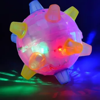 Pet Interaktīvās Rotaļlietas Gaismas LED Bumbu, Lēkt Aktīvo Bumbu Jautrības Dejas Suņi Kaķi Veselīgs Vibrējošais Aktivizēšanas Droši Pet Piegādēm