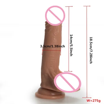 Pieaugušo rotaļlietas 18 Dildo silikona mākslīgā dzimumlocekļa sūcējs masturbācija ierīci, G-spot stimulācija pāris happinesssex rotaļlietas sievietēm