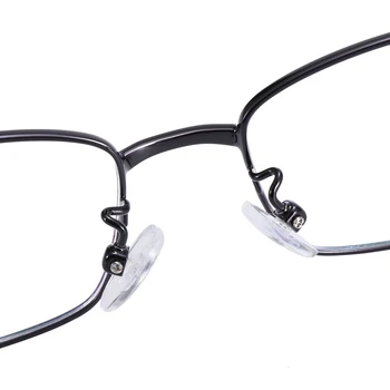 Pilna Kadra Modes Briļļu Vīriešiem Elastīga Atmiņas Titāna Taisnstūra Brilles Recepšu Lēcas Multifokāla