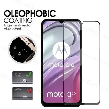 Pilna Līme Stikla Motorola Moto G20 Ekrāna Aizsargs, Rūdīta Stikla Motorola Moto G20 Valstu Aizsardzības Tālrunis Filma Par Moto G20