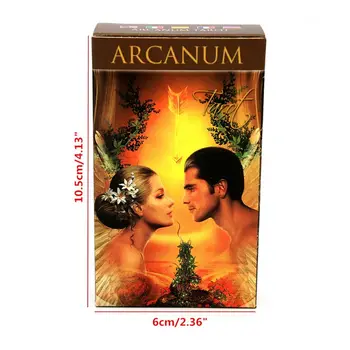 Pilnas Angļu Arcanum 78 Tarot Kartes Klāja Noslēpumaina Zīlēšana Oracle Kāršu Ģimenes Puses Galda Spēle