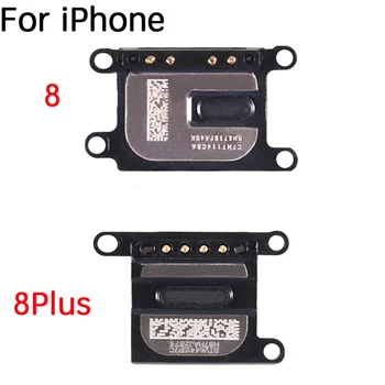 Pilns Komplekts LCD Daļas iPhone 8 8 Plus Ekrānu Metāla Plāksnes Priekšējo Kameru Auss Skaļrunis, Home Poga Flex Kabelis, Un Pilnīgi Skrūves