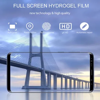 Pilnībā Segtu Mīksto Hidrogela, TPU Filmu Samsung Galaxy Note 10 Pro 9 8 7 FE M40 M20 M30 M10 Screen Protector nano Pārklājumu (ne stikla)