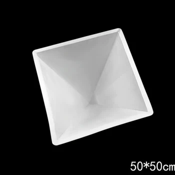 Piramīdas Silikona Veidnē Sveķu Rotaslietu izgatavošana Pelējuma Epoksīda Kulons Amatniecības DIY Rīku 50*50mm GRSA889