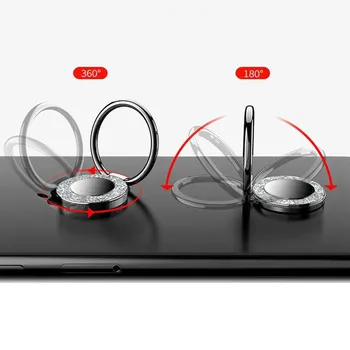 Pirkstu Gredzenu Mobilā Tālruņa Viedtālrunis Statīva Turētājs IPhone XS Huawei, Samsung Šūnu Smart Kārta Tālruņa Gredzenu Turētājs Auto Stand Mount