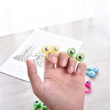 Pirkstu Leļļu Googly E-jā Pirkstu Spiegu Bērnu Puses Aprīļa joku Dienu Dāvanu Smieklīgi Spēli Bērniem, Baby Dāvanu