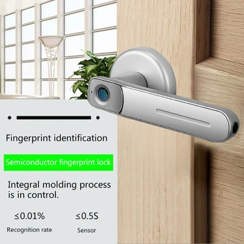 Pirkstu Nospiedumu Durvju Slēdzenes Smart Lock Biometrijas Keyless Ieceļošanas Durvju Rokturis