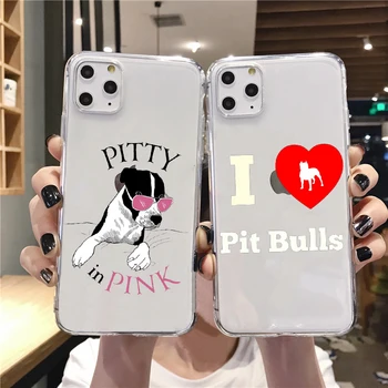 Pit Bull Jauki Pet Suns, Pitbull TPU mīksto Telefonu Gadījumā par Apple iPhone12mini SE XR 11PRO MAX 8 7 6 6S Plus X XS 12pro MAX 12 vāciņu