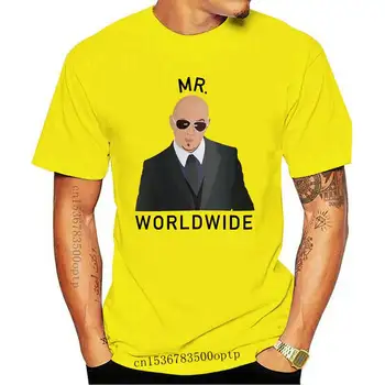 Pitbull Priekšsēdētāja Pasaulē kokvilnas vasaras zaudēt vīriešu T krekls gadījuma brīvs o-veida kakla vīriešu t īsām piedurknēm t-krekls vīriešu tee krekli