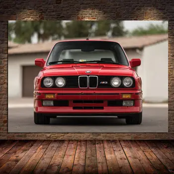Plakātu Izdrukas M3 BMW E30 Super Sacīkšu Auto Sienas Art Pictures Plakātus, Kanvas Glezna uz dzīvojamo Istabu Mājas Dekoru Cuadros bez rāmīša