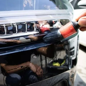 Plastmasas apaļā birste matu veidošanai informāciju birste, spraugu skrubis auto tīrīšanas birste automašīnas suku 5 komplekti
