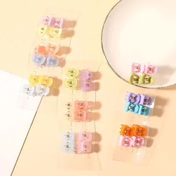 Plastmasas Mini Matadatas 1,5 cm 12Pcs/Set Mazo Matiem, Nagiem Klipus DIY Matu Veidošanas Barrettes Modes korejiešu Stilā, Matu Aksesuāri