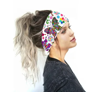 Plaša Stiept Galvassegu 2020. Gadam, Sievietēm, Drukāt Headwrap Turban Cepures Gudrs Hairbands Korejas Plašs Galvassegu Matu Aksesuāri