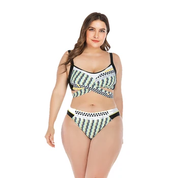 Plus izmērs 4XL bikini uzvalks sexy sievietes augsta vidukļa peldkostīmu sieviešu peldkostīms Brazīlijas bikini 2019 seksīgs divdaļīga peldkostīmu dāmas