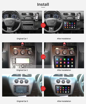 Podofo 2 Din Android 8.1 Auto Multimediju Atskaņotāju Auto Radio Volkswagen VW Golf, Polo Skoda Rapid Tiguan Passat b7 Octavia, Leon