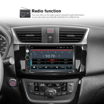 Podofo Android 2 GPS Auto Stereo Radio 7