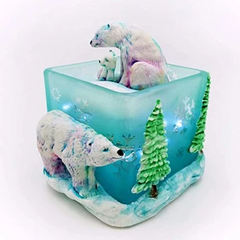 Polar Bear Ģimenes Silikona Veidnē Pomādes Kūka Dekorēšanas Pelējuma Sugarcraft Šokolādes Cepšanas Rīku, Lai Kūka Gumpaste Mākslas Formu