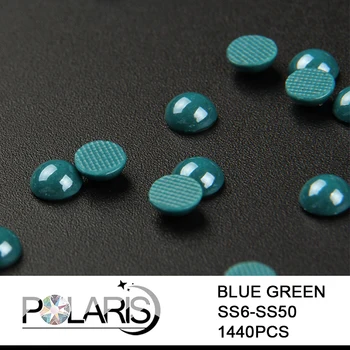 Polaris AAAAA Zils Zaļš Labojumfailu Rhinestones Keramikas Pērle ss10/ss12/ss16/ss20 Rhinestones Dzelzs-uz Apģērba Piederums/Apģērbs