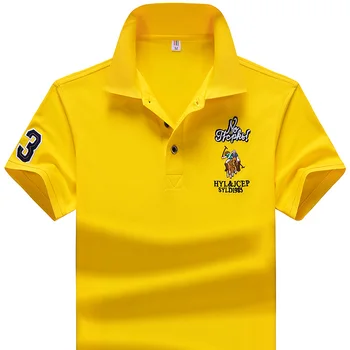 Polo Zīmola Apģērbi Vīriešu Biznesa Gadījuma Vīriešu Polo Krekli Cietie Polo Tee Krekls Topi Augstas Kvalitātes Slim Fit Krekls Vīriešiem, Izmērs M~4XL