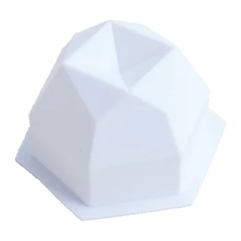 Polyhedron Svece Pelējuma Ģeometriskā Jomā Dimanta Sejas Kubs DIY Svece Pelējuma Radošo Roku darbs Aromterapijas Sveču Silikona Veidnes