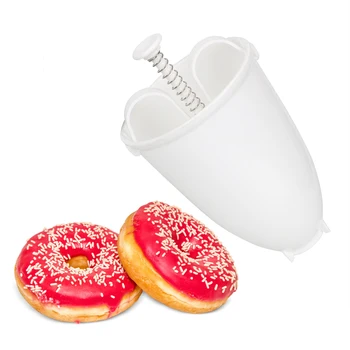 Populāri Radošā DIY Svars Donut Maker Plastmasas Gaismas Donut Pieņemšanas Artefakts Ātri, Viegli Donut Pelējuma Vafeļu Riņķa Mašīna