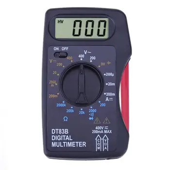 Portatīvais Digitālais Multimetrs Mini Kabatas Ammeter Voltmetrs DC/AC Pretestība Ohm Spriegums digitālais multimetrs