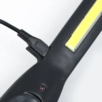 Portatīvo COB LED Lukturīti Uzlādējams Regulējams LED Darba Gaismas Pārbaude Lampas Garāžas Gaismas Karājas Lāpu Lampas