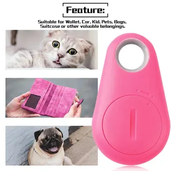 Portatīvo Izmēru Smart Bluetooth 4.0 Marķiera atrašanās vietas Tagu Signāls Seifa Atslēgu Pet Dog Tracker Bērnu GPS atrašanās vietas Taustiņu Tracker 4 Krāsas