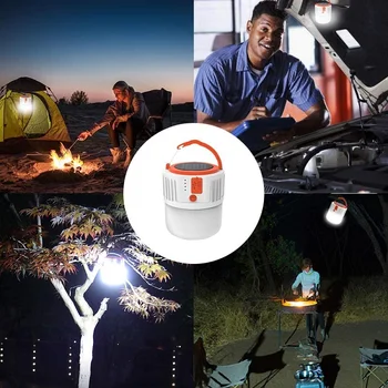 Portatīvo Kempings Laternas, USB Uzlādējams/Saules Kempings Gaismas, LED Telts Gaismas Ūdensizturīgs Avārijas Āra Prožektoru Lampas