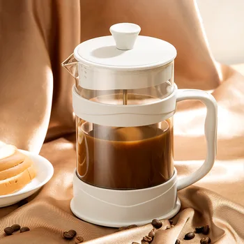 Portatīvo Rokasgrāmata Franču Preses Pot Kafijas Automāts Roku Filtra Pot Stikla Tējas Maker Kafijas Automāts Kāstuve Kafijas Drinkware