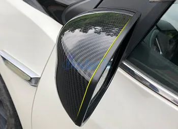 Priekš Nissan Juke 2016 2017 2018 Oglekļa Šķiedras Krāsu Atpakaļskata Spoguļa Vāka Sānu Spārnu Klp Apvalks Gadījumā Apdares Auto Piederumi