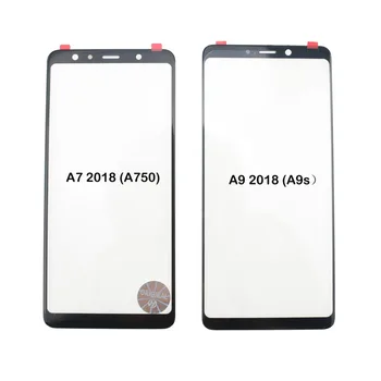 Priekšējo Ārējo Stikla Lēcu Nomaiņa Samsung Galaxy A750 A7 2018 A6 A8 A9 plus A9s J4 J6 plus Touch Screen Panelis Remonta Daļas