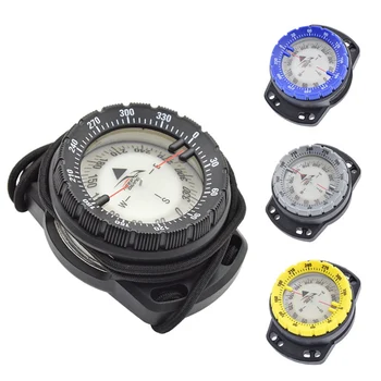 Profesionālās Pārgājienu Kompasi 50m Skatīties Līdzsvarotu Ūdensizturīgs Kompass Kompasu, Zemūdens Niršana Zemūdens Kompass Kompass, Gaismas