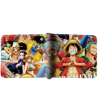 PU Japāņu Anime, Seifs Viens Gabals Luffy Tiesību Ace Anime Īss Maku Jauniešiem Ar Kartes Turētāju Monēta Maku
