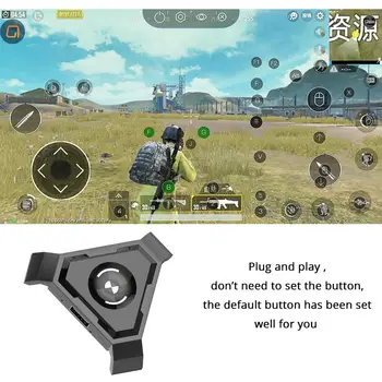 PUBG Mobilo Gamepad Kontrolieris Spēļu Tastatūra, Pele Pārveidotājs Android, ios Tālrunis IPAD Bluetooth 4.1 Adapteris Bezmaksas Dāvanu