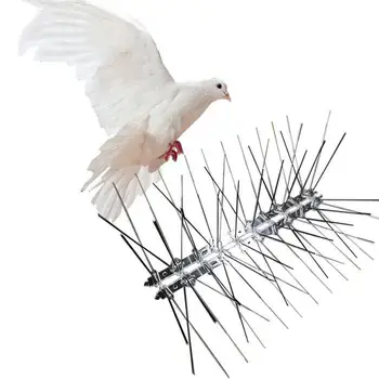 Putnu Tapas Plastmasas Repeller Putnu, Baložu Tapas Preventīvo Anti Putnu Nerūsējošā Tērauda Smaile Sloksnes Putnu Scarer Repeller Baložu