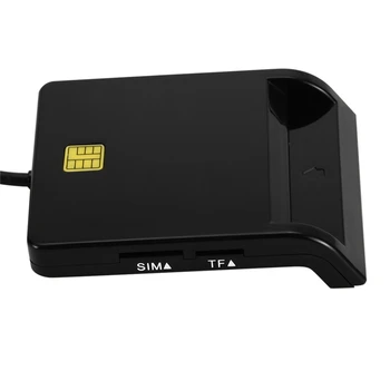 PzzPss X02 USB SIM Smart Card Reader For Bankas Karti IC/ID EMV SD TF, MMC Karšu Lasītājs, USB-CCID ISO 7816 Windows 7 8 10 Linux OS