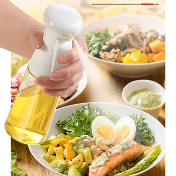 Pārtikas eļļas izsmidzināšanas pudele olīveļļas smidzinātājs stikla aerosola pudelē, anti-sūce eļļas katlā Japāņu stila pārtikas eļļas aerosols eļļas pudele