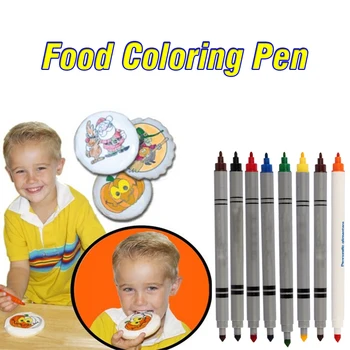 Pārtikas Pildspalvas Marķieri Mīklas Krējums Šokolāde Dekorēšanai Šļirču Krāsas Pildspalvu Virtuves Kūka Cepumu Saldējums Smalkas Dekorēšanas Uzgaļiem
