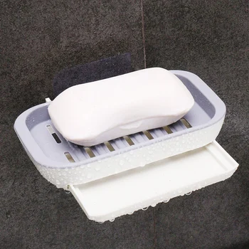 Q 1 gab creative portatīvo ziepju kaste vannas istaba uzglabāšanas paliktnis Vannas istaba Uzglabāšanas Kaste vannas istabā dušas piederumi vannas istaba sīkrīku konteineru