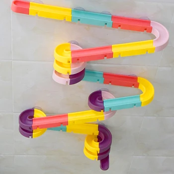 QWZ New Suction Cup Orbits Track Bath Toys Kids Bathroom Bathtub Toys Water Games Toys Shower Games Swimming Pool Waterfall Toys