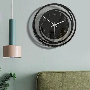 Radošie Mājas Dzīvojamā Telpu Dekorēšana Akrila Sienas Pulkstenis Sprādzienu Modeļiem Minimālisma Nordic Style Caurspīdīgs Pulkstenis