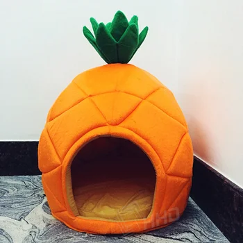 Radošā Audzētava Kaķis Ligzdu Rotaļu suns Augļus Banānu, Zemeņu Ananāsu arbūzs kokvilnas gultas silts pet Produktu Salokāms Suņu mājas