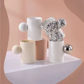 Radošā Mākoņi Keramikas Krūzītes ar Apakštasi kafijas krūze Piena Tējas biroja Tases Drinkware Labākā dzimšanas dienas Dāvana Draugiem