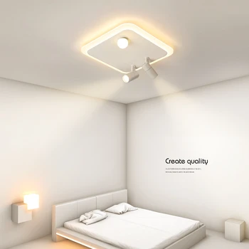 Radošā Mūsdienu LED Griestu Gaismas Balta Ēdamistaba Dzīvojamā Istaba Vienkāršu Paneļa Lampas Guļamistabas Virtuves Iekštelpu Kvadrātveida, Taisnstūra Aprīkojums