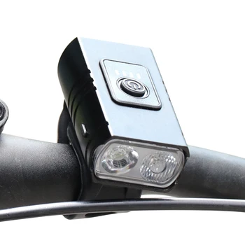 Regulējama Dubultā Lampas Kalnu Velosipēds Izjādes Lampas Enerģiju taupoša Apgaismes USB Lādējamu Velosipēdu Lampu Velosipēdu Accessoires