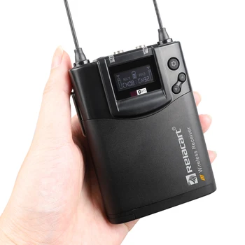 Relacart CR1 CR2 UHF Bezvadu Mikrofonu Sistēma Dual Channel Video intervijas Ierakstu Microfone Mic DSLR Kameras Viedtālrunis