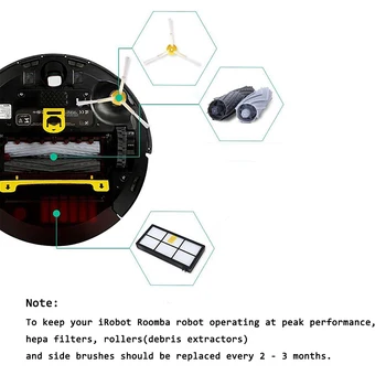 Rezerves iRobot Roomba 800 900 Sērijas 860 870 966 960 putekļsūcējs Riteņu Galvenais Rullīti Sānu Birste Hepa Filtru Piederumi